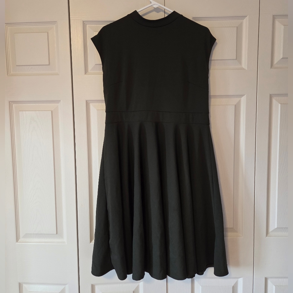 Olive Green Cap Sleeve Dress (XL)